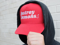 Red Destroy Demons Trucker Hat